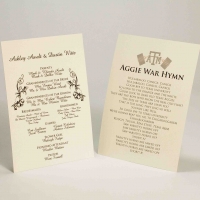 Aggie Wedding Program