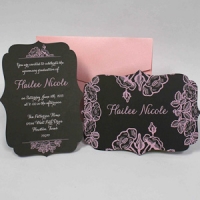 sweet silhouette invites